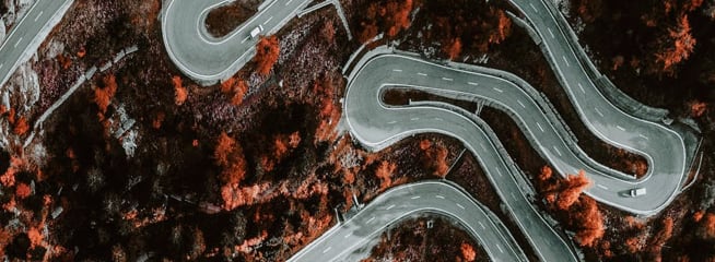 a road from above